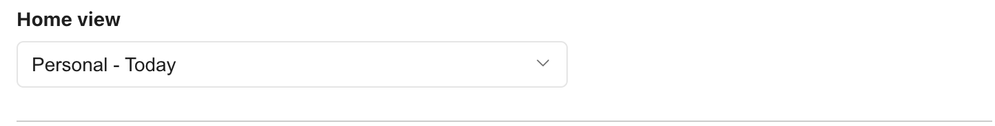 Home view in Todoist